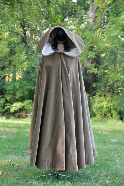 Olive Velvet cloak